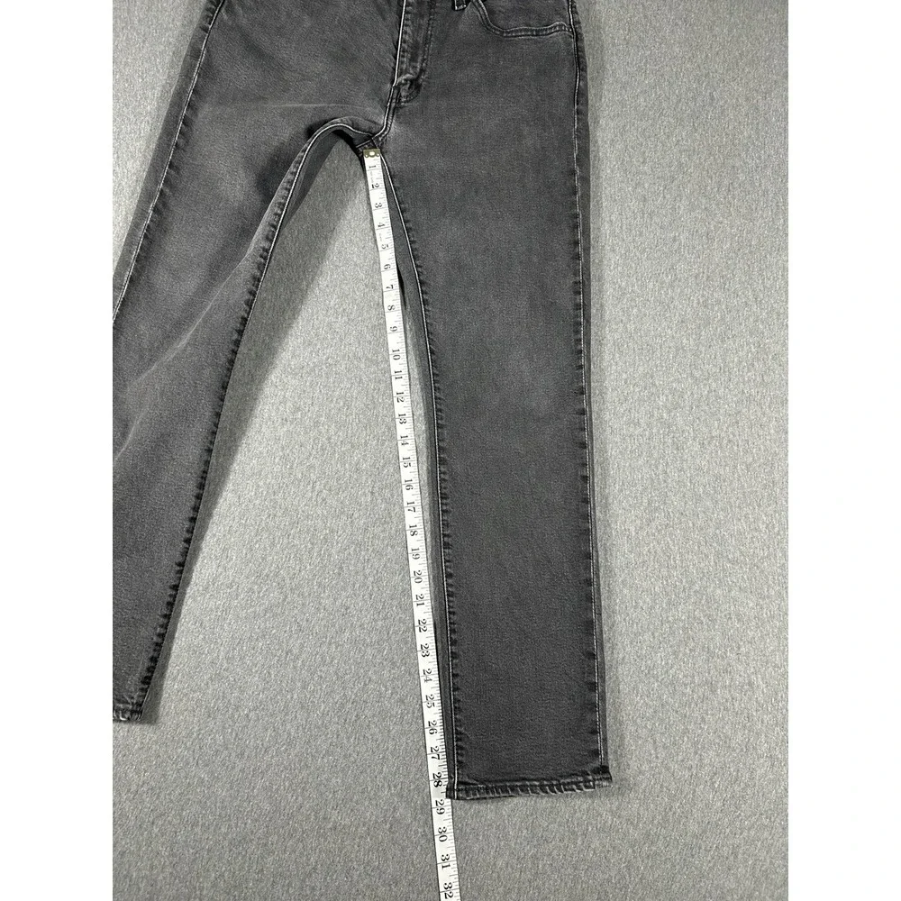 Levi's 511‎ Big E Premium Slim Fit Stretch Jeans Faded Black Denim Men's 33x30